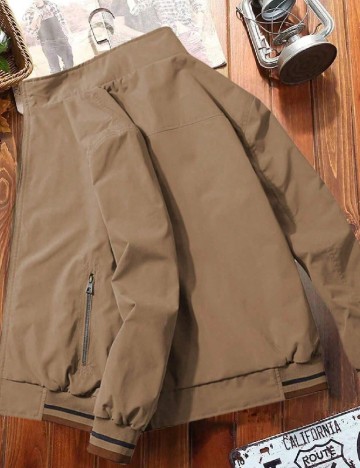 Jacheta reversibila SHEIN, maro/albastru