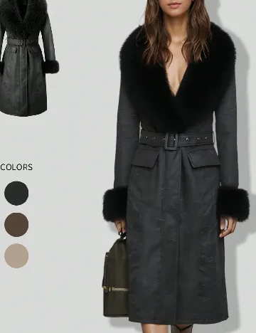 Palton Giolshon, negru