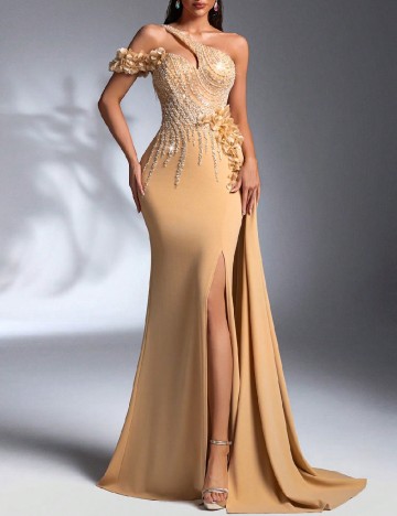 Rochie lunga IBTRLY, crem