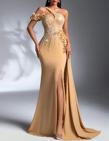 Rochie lunga IBTRLY, crem