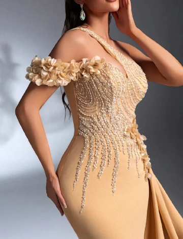 Rochie lunga IBTRLY, crem