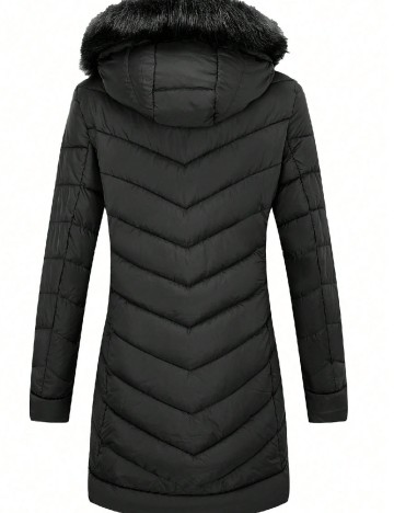 Geaca Giolshon Plus Size, negru