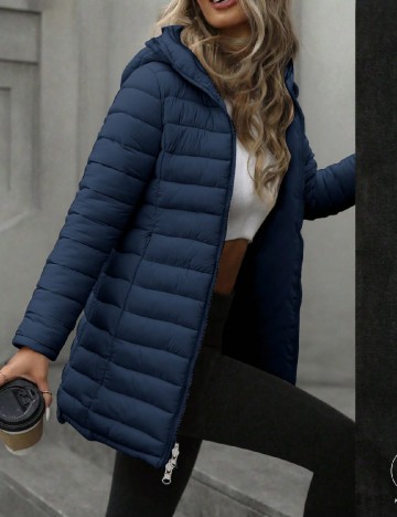 Geaca reversibila Giolshon, bleumarin