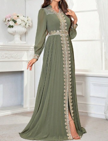 Rochie lunga SHEIN, verde