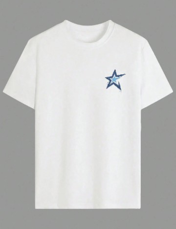 Tricou Oversize Shein Kids, alb