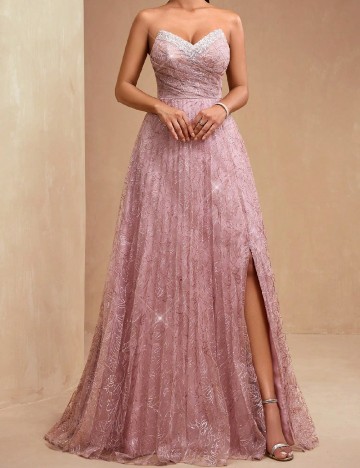 Rochie lunga AMILUCK, roz