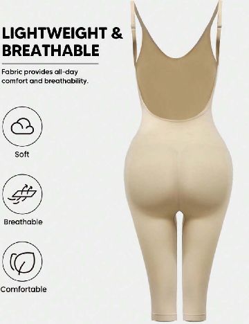 Salopeta modelatoare SHEIN, crem