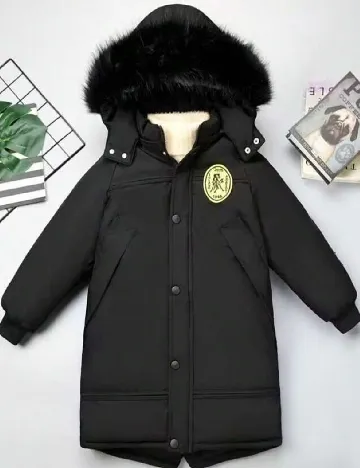 Geaca Shein Kids, negru