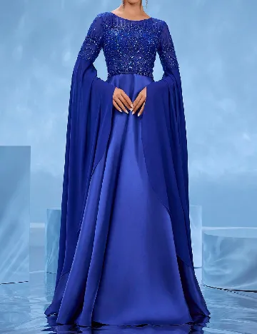 Rochie lunga Della Couture, albastru
