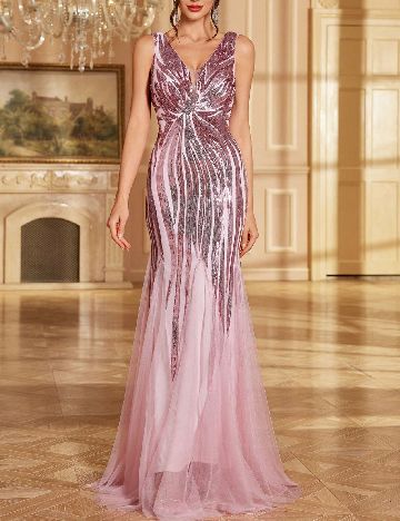 Rochie lunga SHEIN, roz