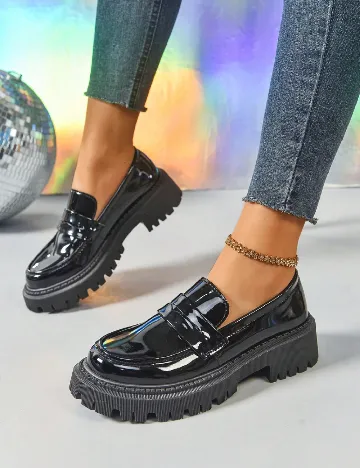 Mocasini SHEIN, negru