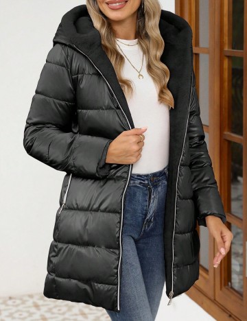 Geaca reversibila Giolshon, negru