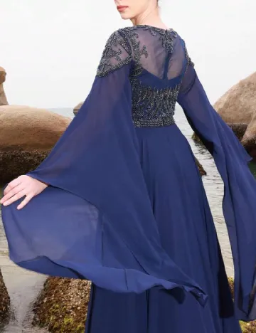 Rochie lunga Della Couture, bleumarin