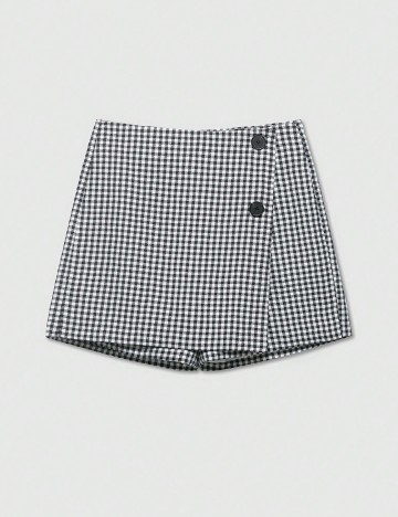Fusta SHEIN, negru/alb