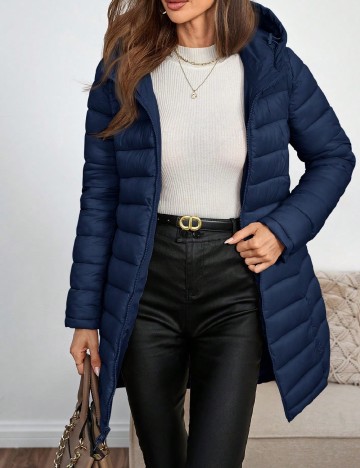 Geaca reversibila Giolshon, bleumarin