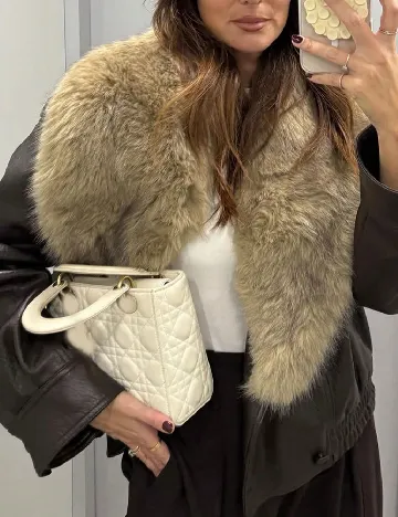 Jacheta Oversize SHEIN, maro