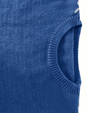 Pulover SHEIN CURVE, albastru