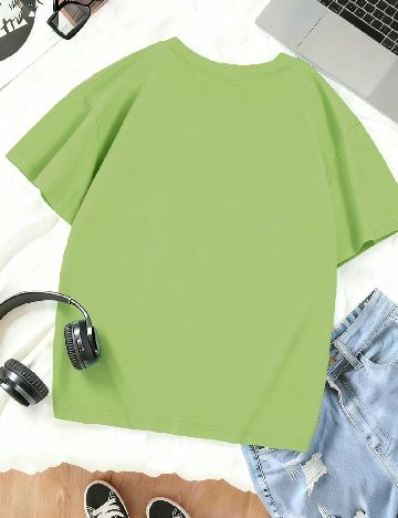 Tricou Shein Kids, verde