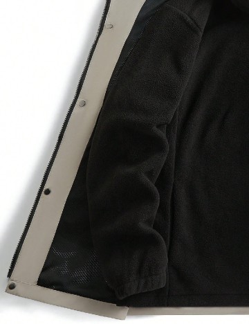 Jacheta Oversize SHEIN, gri/negru