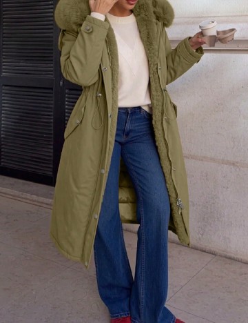 Geaca Giolshon, verde