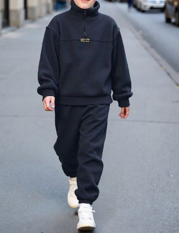 Compleu Shein Kids, bleumarin inchis