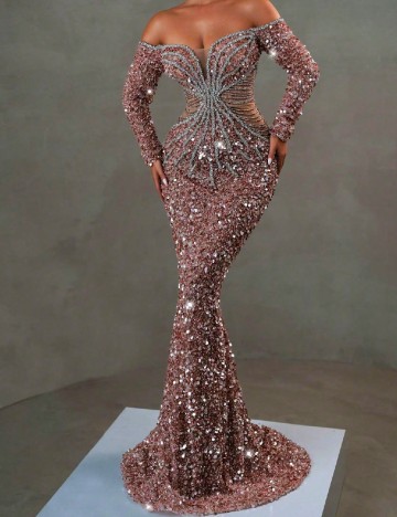 Rochie lunga SHEIN, roz