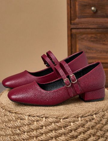 Pantofi SHEIN, visiniu