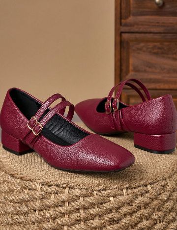 Pantofi SHEIN, visiniu