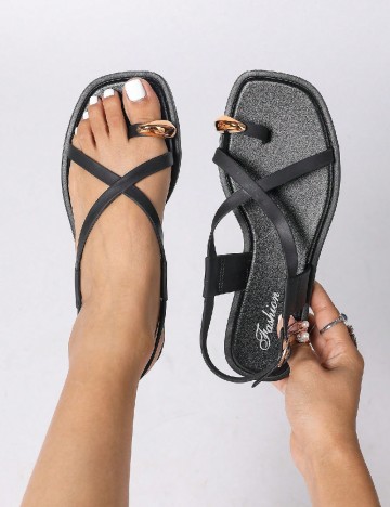 Sandale SHEIN, negru
