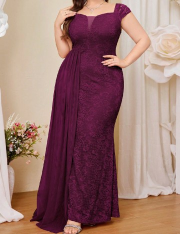 Rochie lunga MISSMAY Plus Size, mov