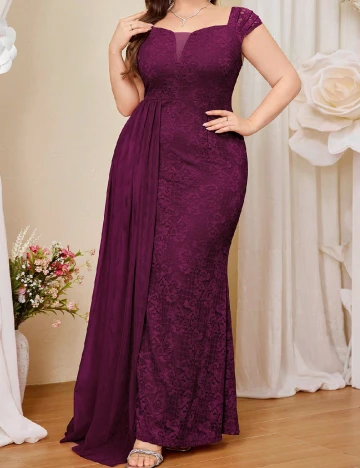 Rochie lunga MISSMAY Plus Size, mov