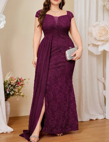 Rochie lunga MISSMAY Plus Size, mov