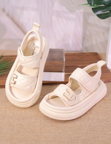 Sandale Shein Kids, crem