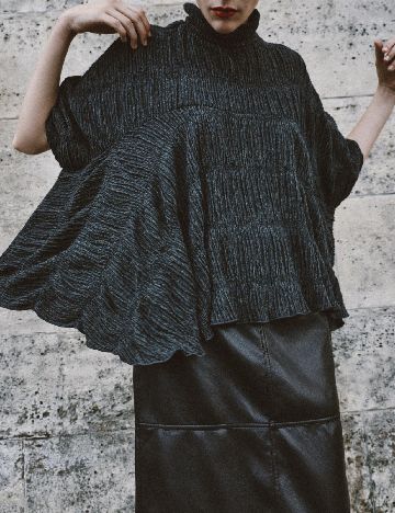 Poncho Zara, gri