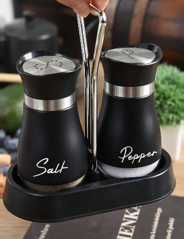 Set recipiente 2 bucati SHEIN, negru