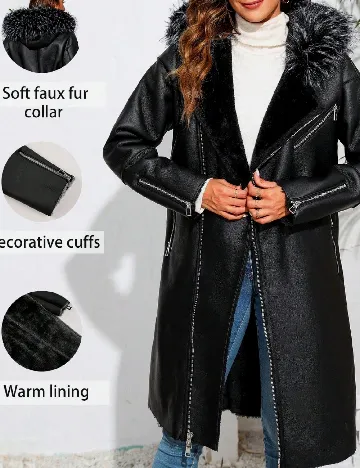 Palton Giolshon, negru