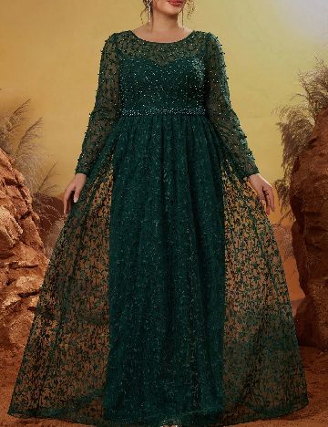 Rochie lunga SHEIN CURVE, verde