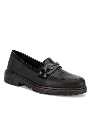 Mocasini Rieker, negru