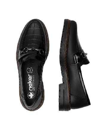 Mocasini Rieker, negru