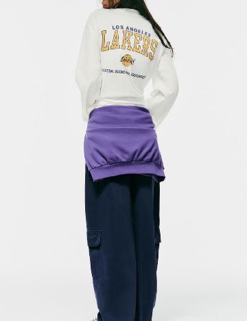 Bluza Oversize Zara, alb
