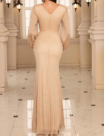 Rochie lunga Everlyl, crem