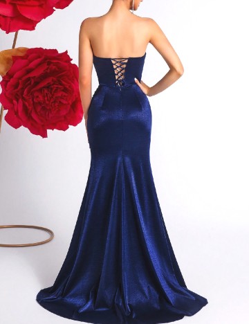 Rochie lunga ADYCE, albastru