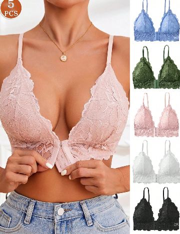Set sutiene 5 bucati SHEIN, mix culori