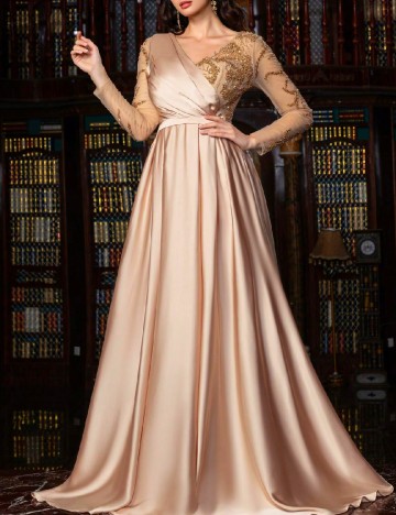 Rochie lunga Faeriesty, crem
