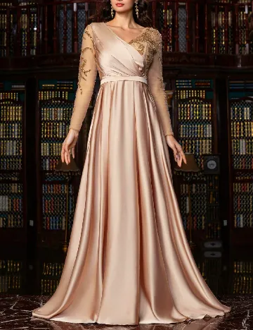 Rochie lunga Faeriesty, crem