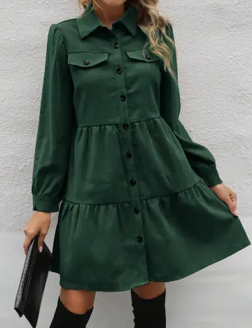 Rochie scurta SHEIN, verde