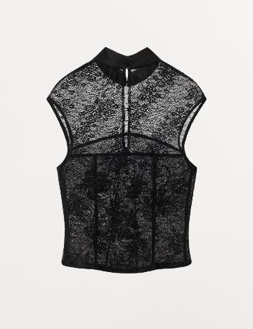 Top Zara, negru