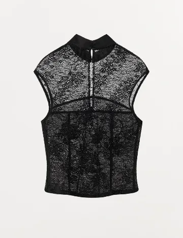 Top Zara, negru