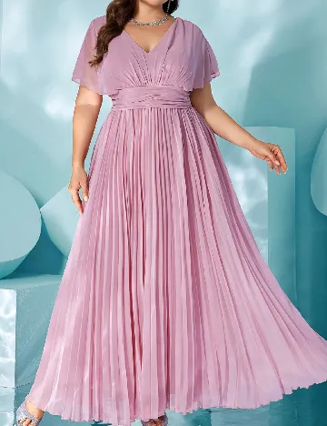 Rochie lunga UNITHORSE Plus Size, lavanda