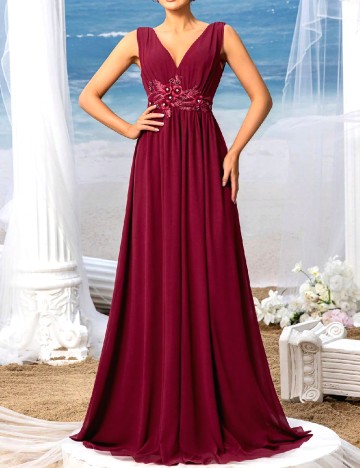 Rochie lunga Faeriesty, rosu